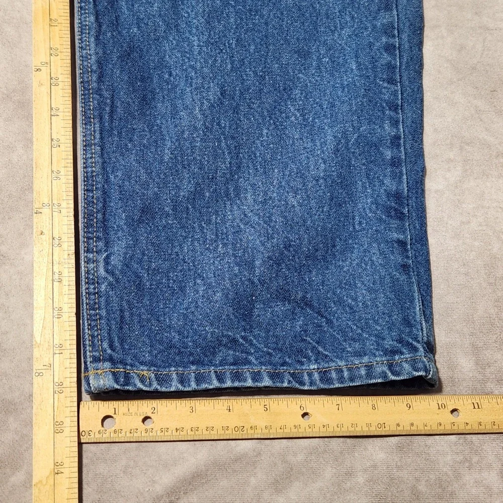 Carhartt Mens B280 PRW Traditional Fit Straight Leg Blue Denim Jeans‎ 48x32